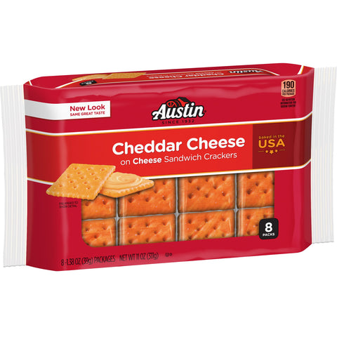 Cracker Cheese Cheddar Sandwich Square Ss Sleeve