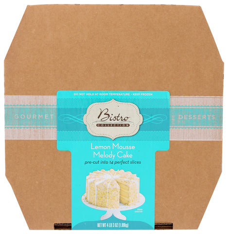 Bistro Collection Lemon Mousse Melody Cake, 67 Ounce -- 2 per case.