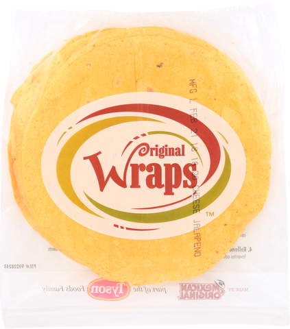 Tortilla Wrap Flour Pressed Cheese Jalapeño Flavored 12