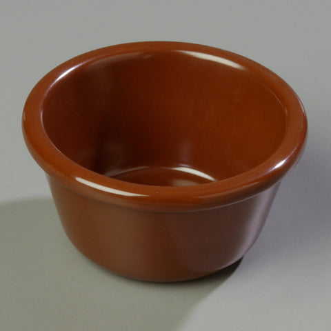 Carlisle RAMEKIN SMOOTH MELAMINE CHOCOLATE 6 OZ