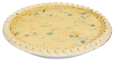 Sara Lee Chef Pierre Unbaked Broccoli Quiche, 10 inch -- 6 per case.