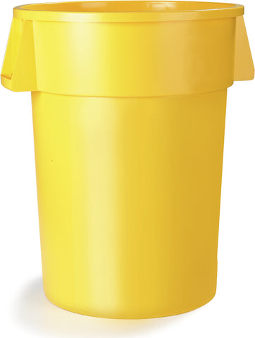 Carlisle CONTAINER WASTE BRONCO™ ROUND YELLOW 55 GAL