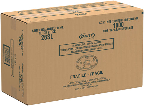 Dart LID IDENTIFICATION STRAW SLOT TRANSLUCENT FITS CUPS 30AJ26, 42AJ26