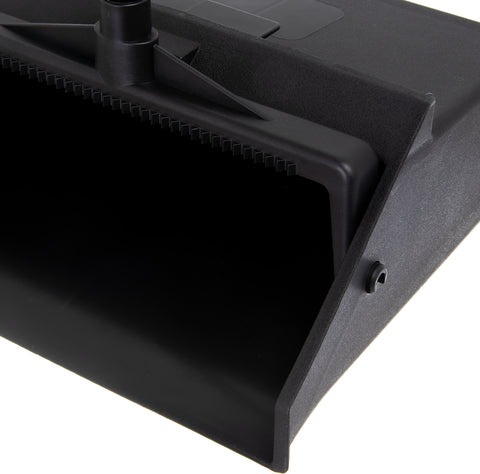 Carlisle DUSTPAN DUO-PAN™ UPRIGHT W/ METAL HANDLE - BLACK