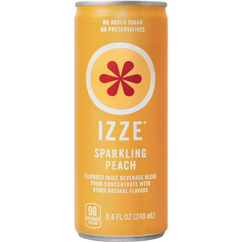 Izze JUICE SPARKLING PEACH CAN