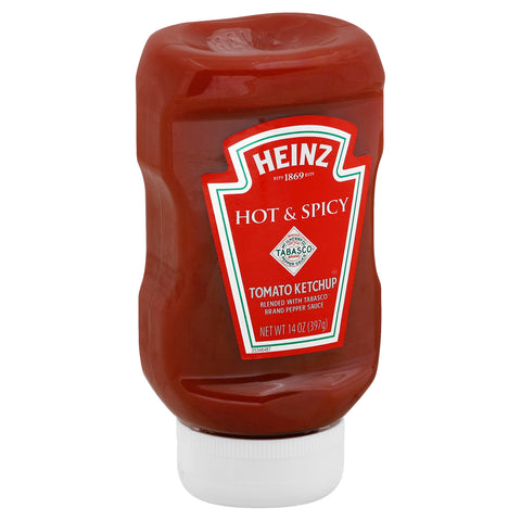 Heinz Hot and Spicy Tomato Ketchup, 14 Ounce -- 6 per case.