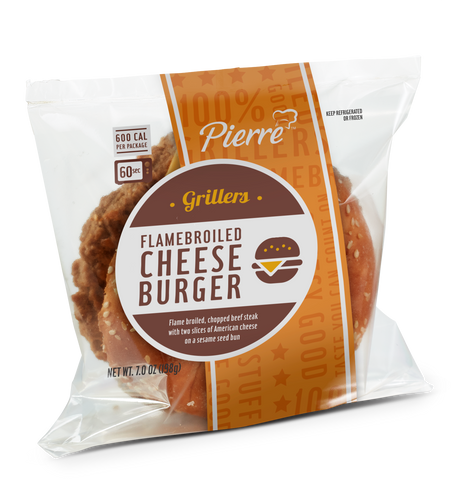 Pierre Jumbo Cheeseburger, 7 Ounce -- 12 per case.