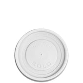 Solo® LID PLASTIC WHITE VENTED FOR PAPER HOT CUP 6 OZ