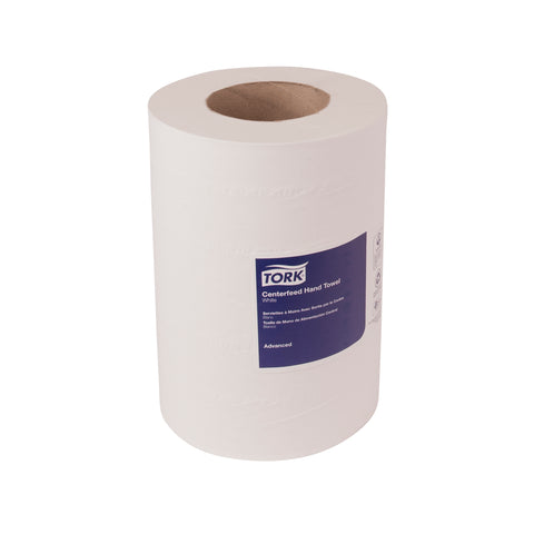 Tork 2 Ply White Advanced Soft Mini Centerfeed Hand Towel, 8.3 x 11.8 inch - 266 per roll -- 6 rolls per case
