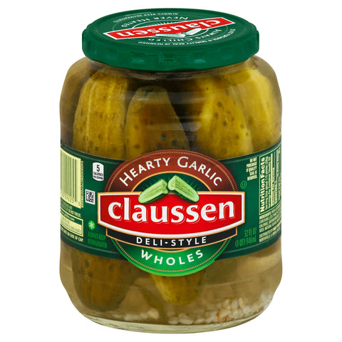 Claussen PICKLE WHOLE HARTY GARLIC REFRIGERATED