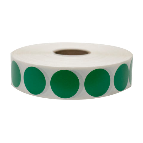 National Checking LABEL CIRCLE PERMAMENT GREEN 3/4
