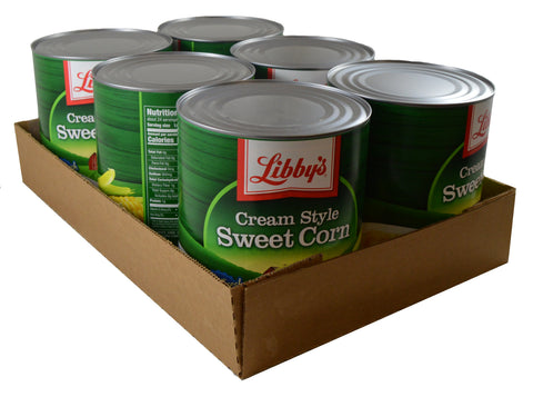 Libby Fancy Cream Style Corn - no. 10 can, 6 cans per case