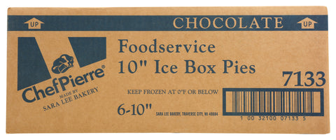 Pie Chocolate Icebox Condensed W/domes 10
