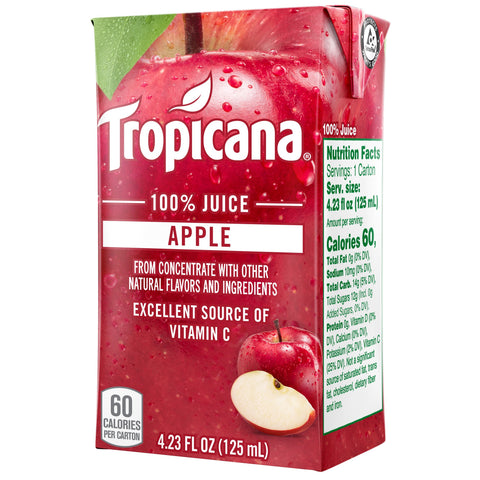 Tropicana JUICE APPLE 100% BOX