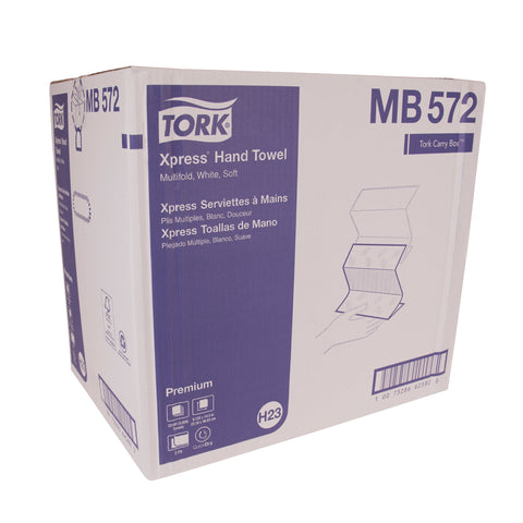Tork Premium TOWEL MULTIFOLD SOFT XPRESS® 4-PANEL WHITE 2-PLY 9.1X14.5