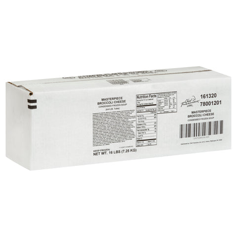 Chef Francisco Broccoli Cheese Soup with Florets, 4 Pound -- 4 per case