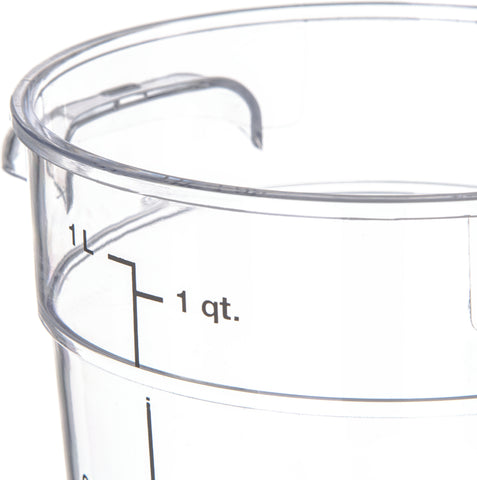 StorPlus™ CONTAINER PLASTIC CLEAR ROUND 1 QT
