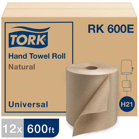 Tork Universal TOWEL HAND ROLL NATURAL 1-PLY 7.85X600