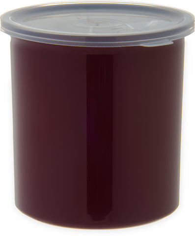 Carlisle CROCK POLY-TUF™ W/ LID BROWN 1.2 QT