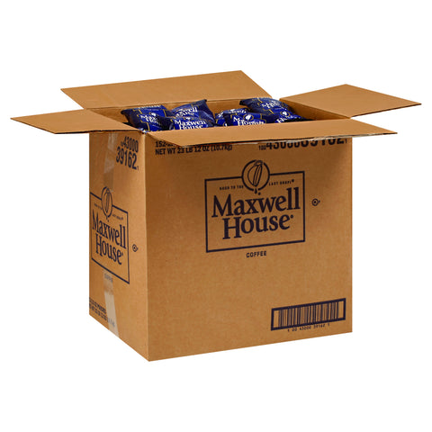 Maxwell House Ground Coffee - 2.5 oz. fractional pack, 152 packs per case
