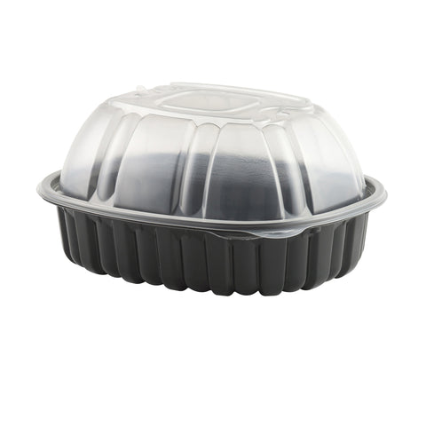 Anchor Packaging Natures Best Polypropylene Large Black Base with Clear Vented Lid Roaster, 9.44 x 7.51 x 4.5 inch -- 170 per case