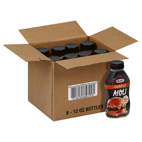 Kraft Chipotle Aioli Mayonnaise, 12 Fluid Ounce -- 8 per case.