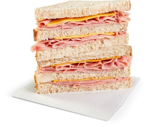 Landshire® SANDWICH WEDGE TRIPLE DECK HAM & CHEESE 6 OZ 10000010451
