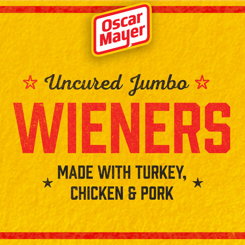 Kraft Oscar Mayer Hot Dog - Jumbo Wiener, 16 Ounce -- 12 per case.
