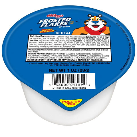 Kellogg's Frosted Flakes Single Serve Cereal Bowl, 1 Ounce -- 96 per case