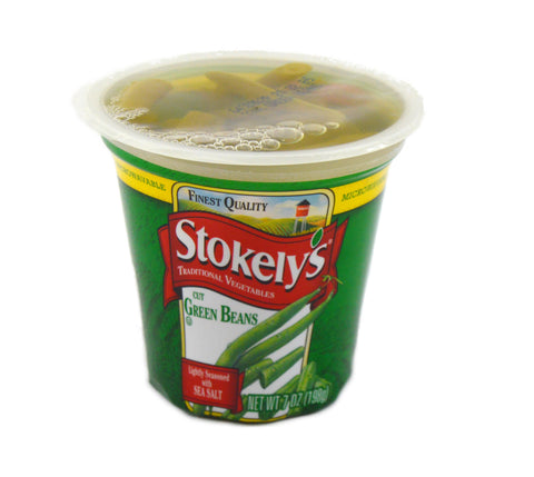 Stokely's® BEAN GREEN CUT LOW SODIUM 3-5 SIEVE SINGLE SERVE PLASTIC CUP