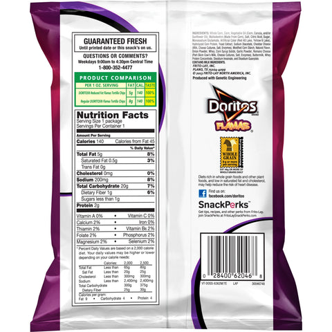 Chip Reduced Fat Whole Grain Rich Flamas