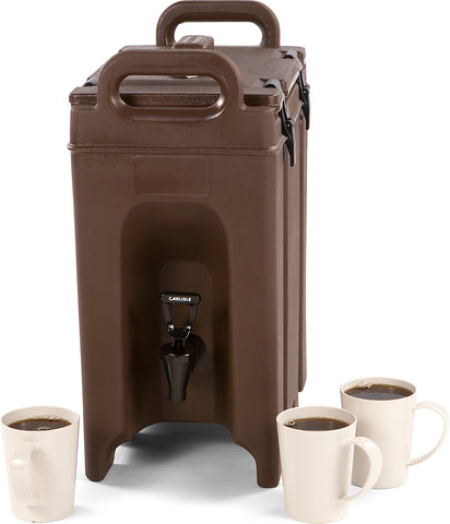 Carlisle DISPENSER CATERAIDE™ LD INSULATED BEVERAGE SERVER BROWN 2.5 GAL