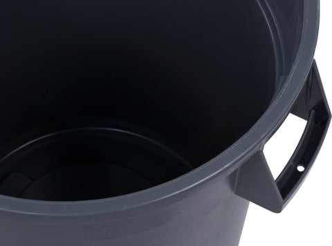 Carlisle CONTAINER WASTE BRONCO™ ROUND TRASH CONTAINER GREY 32 GAL