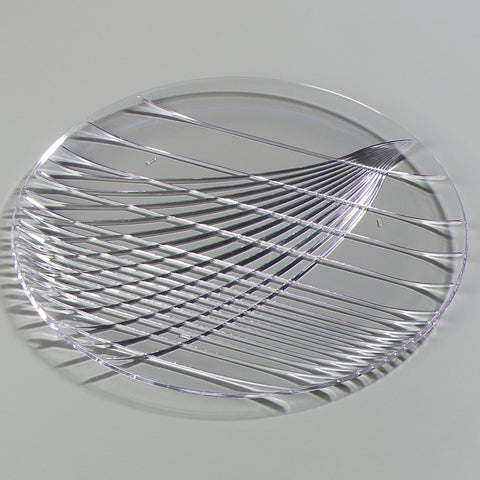 Tray Serving Festival Round Clear 16