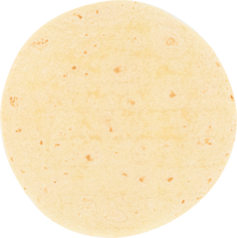 Tortilla Flour White Heat-pressed 12