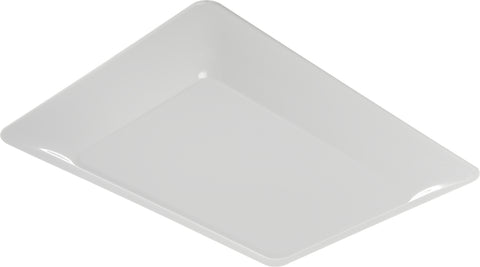 Carlisle DISPLAYWARE™ DESIGNER WIDE RIM RECTANGLE PLATTER WHITE 17X13