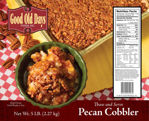 Good Old Days Pecan Cobbler, 5 Pound -- 2 per case.