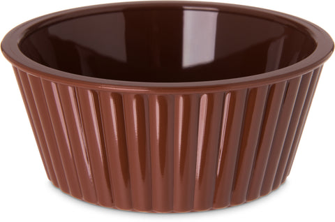 Carlisle RAMEKIN SAN FLUTED LENNOX BROWN 4.5 OZ
