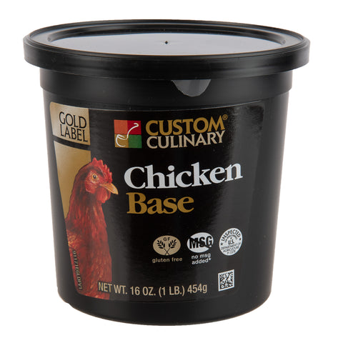Custom Culinary Gold Label Chicken Base, 1 Pound -- 6 per case.