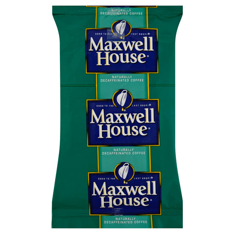 Maxwell House Decaffeinated Super High Yield Coffee - 8.75 oz. fractional pack, 19 packs per case