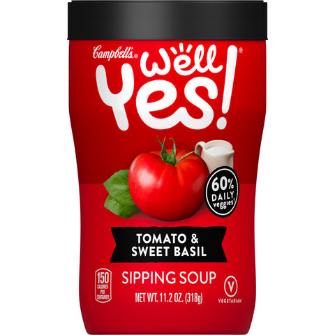 Well Yes SOUP SIP TOMATO & SWEET BASIL