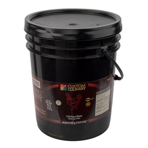 Custom Culinary Chicken Base, No Msg Added, 50 Pound Pail