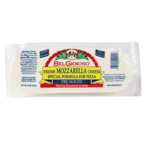 Belgioioso CHEESE MOZZARELLA LOG SLICED