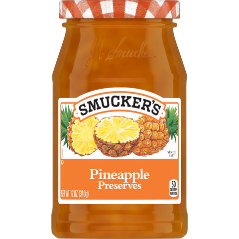 Smuckers Pineapple Preserves, 12 Ounce -- 12 per case