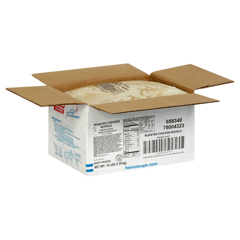 Chef Francisco Roasted Chicken Noodle Soup Bag, 4 Pound -- 4 per case