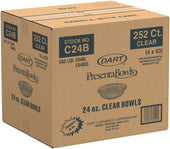 Bowl Plastic Clear 24 Oz