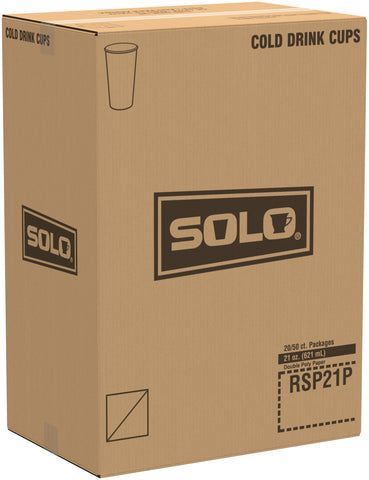 Solo Symphony® CUP PAPER COLD DOUBLE SIDED POLY 21 OZ