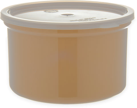 Carlisle CROCK POLY-TUF™ W/ LID BEIGE 1.5 QT