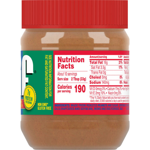Jif Creamy Peanut Butter, 12 Ounce -- 12 per case.