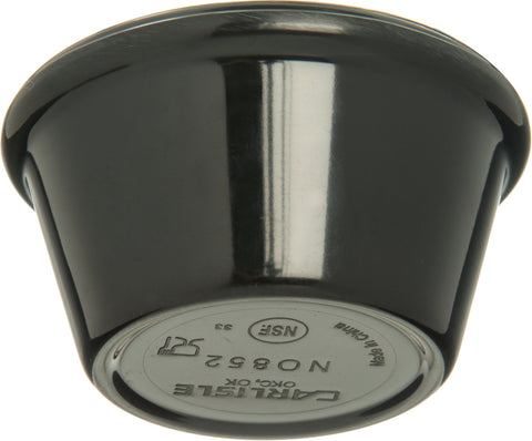 Carlisle RAMEKIN SMOOTH MELAMINE BLACK 2 OZ